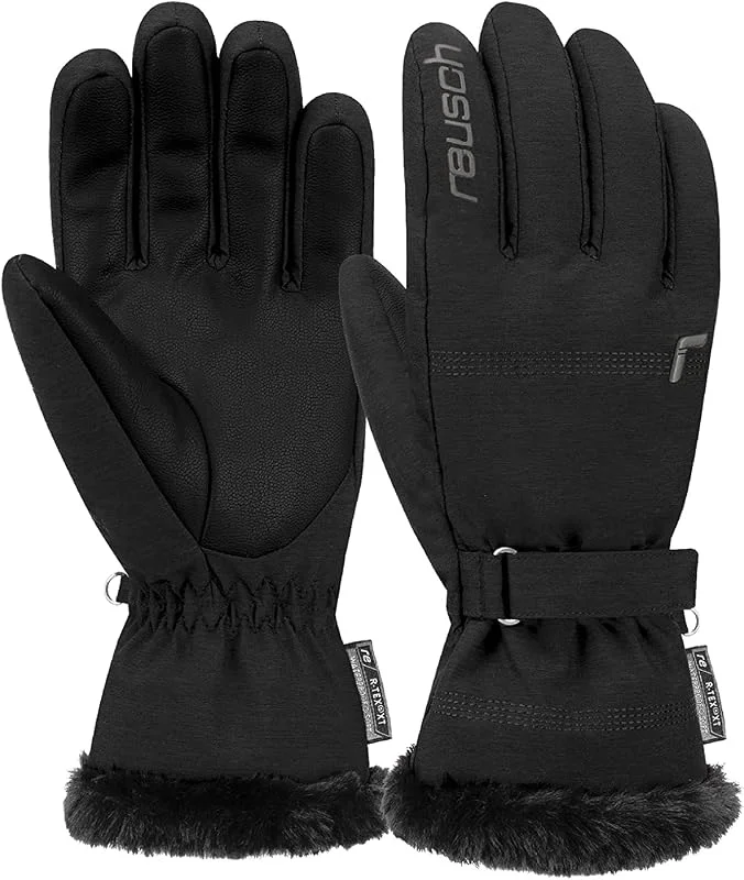 Luna R-TEX® XT with Waterproof and Breathable Membrane, Pleasantly Warm Ski Gloves, Snow Gloves, White, 8.5 — Equipement ski