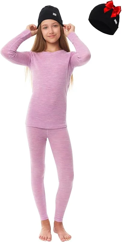 Merino.Tech 100% sous Vetement Merinos Enfant - Legging et Bonnet — Vetements ski