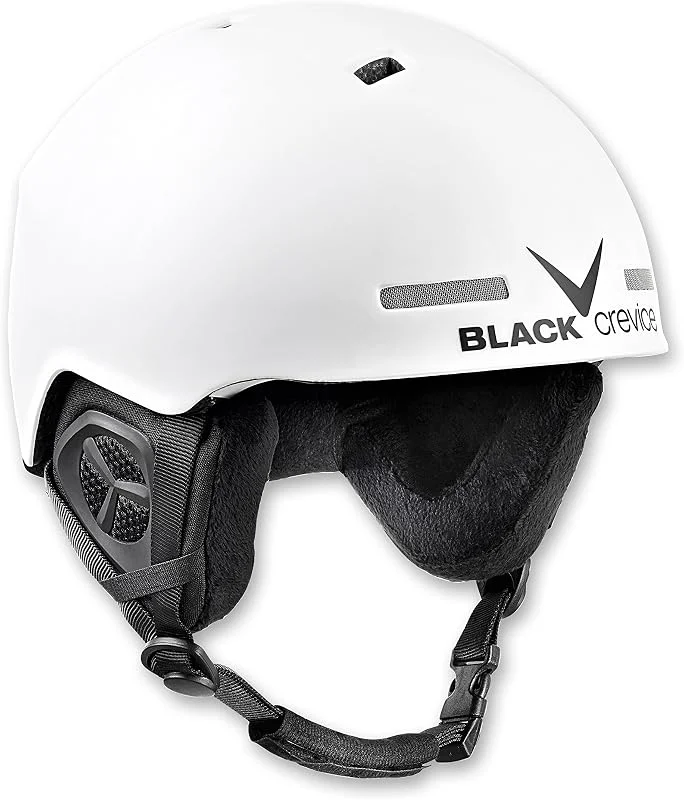 BLACK CREVICE Casque de Ski Aspen I Casque de Ski Antichoc au Design Sportif en diverses Couleurs I Casque de Ski Hommes et Femmes I Casque de Snowboard I Respirant I Taille réglable — Equipement ski
