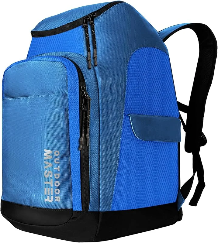 OutdoorMaster Sac à dos de voyage pour bottes de ski et de snowboard avec compartiments séparés pour casque, chaussures de ski, lunettes, gants et accessoires, Extérieur et fond résistants aux — Equipement ski