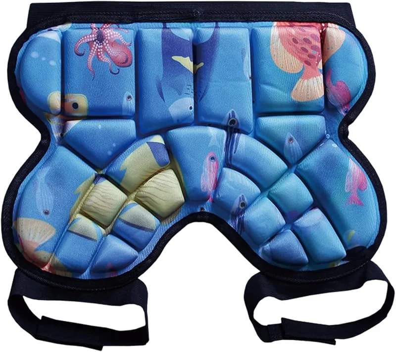 Protège-hanches de protection pour enfants - Pour garçons et filles - Pour le patinage à roulettes, le ski - Sangle réglable - Confortable à porter — Equipement ski