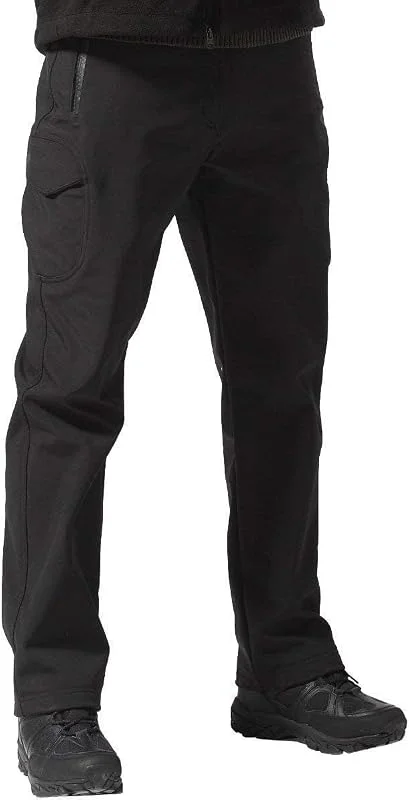 FREE SOLDIER Pantalon Ski Homme Pantalon de Randonnée Chaud d'hiver Pantalon de Chasse Imperméable Pantalon d'extérieur en Softshell Doublé de Molleton — Vetements ski