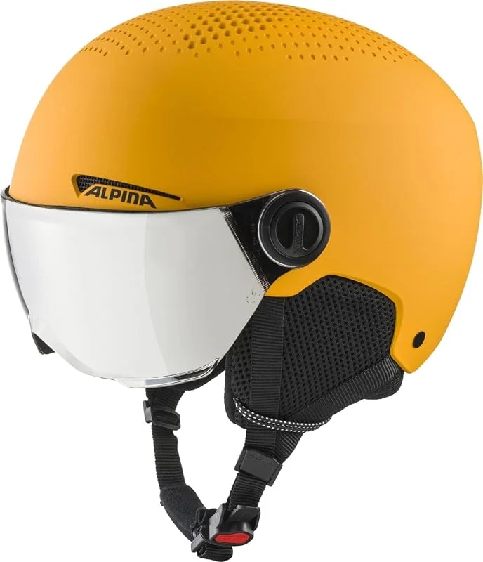 Alpina ZUPO Visor Q-Lite - Hochwertiger, Leichter & sicherer Skihelm mit kontrastverstärkendem Visier für Kinder — Equipement ski