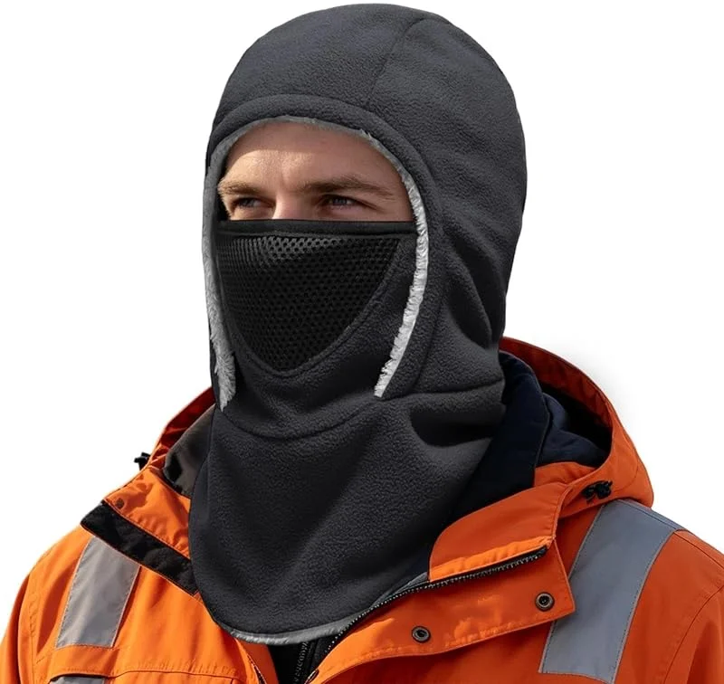 Masque De Ski D'Hiver Cache-Cou Polaire Coupe-Vent Thermique Par Temps — Vetements ski