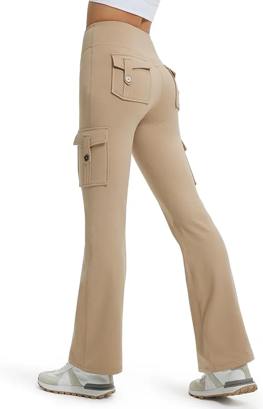 Libin Leggings Thermique évasé pour Femme Hiver Cargo — Vetements ski