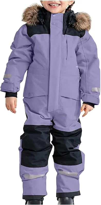 Generisch Combinaison de neige thermique - Combinaison de ski d'hiver chaude - Coupe-vent - En softshell - Avec veste de protection amovible — Vetements ski