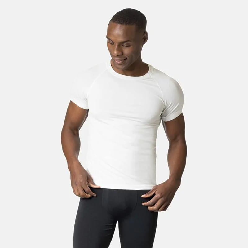 Odlo Performance Light Crew Neck Maillot de Course Hommes Grey Melange — Vetements ski
