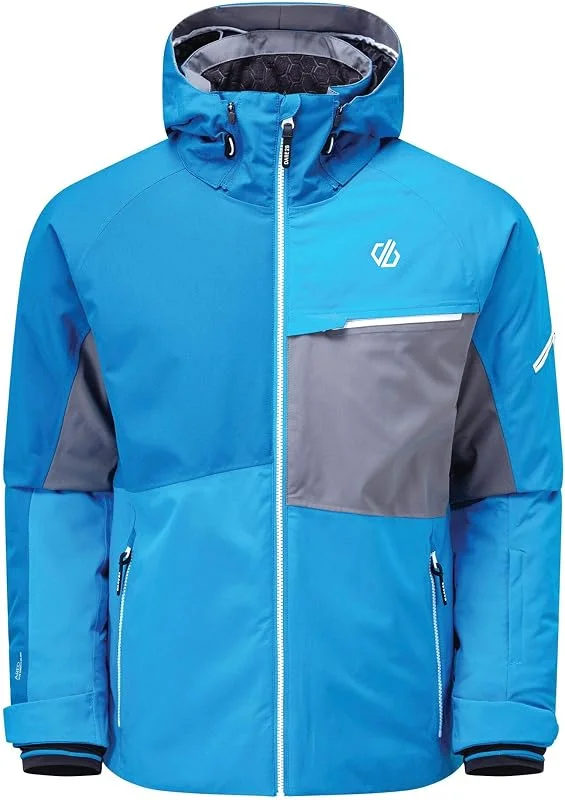 Dare 2b Supercell Pro Veste de Ski À Capuche Imperméable et Isolante Jackets Waterproof Insulated Homme — Vetements ski