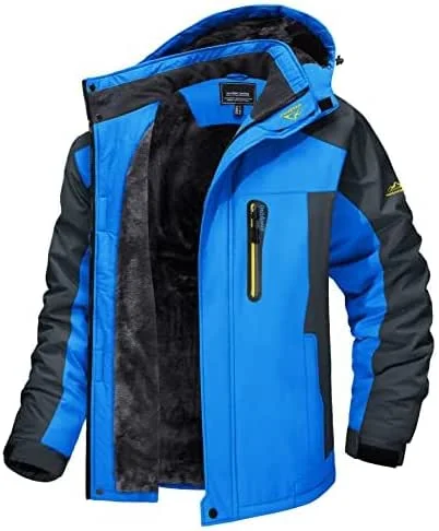 MAGCOMSEN Veste de Ski Polaire Imperméable pour Homme Bleu Vif, XXL — Vetements ski