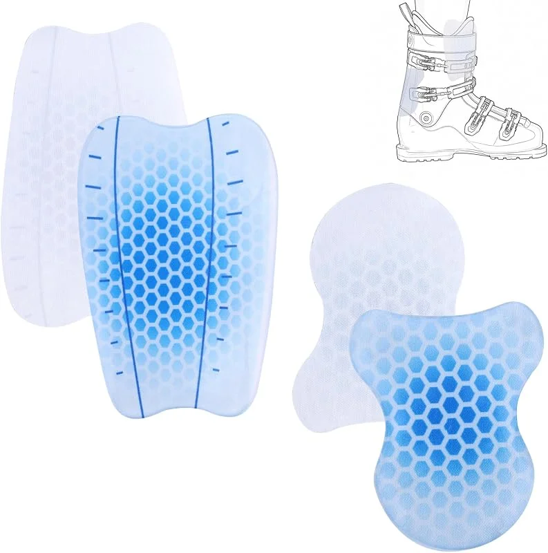 Gosknor Protège-Tibias en Gel & Coussinets de Talon pour Bottes — Soin de la peau