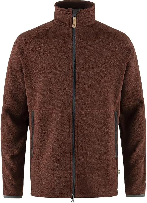 FJALLRAVEN 87317-215 Övik Fleece Zip Sweater M Sweatshirt Homme Autumn Leaf Taille M — Vetements ski
