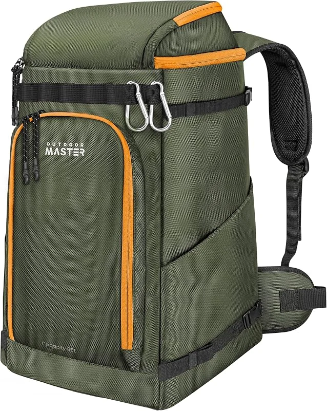 OutdoorMaster Sac à Chaussures de Ski, 65 L - Sac à Dos de Voyage pour Casque, Chaussures de Ski, Lunettes, Gants et Accessoires, Extérieur et Fond imperméables — Equipement ski