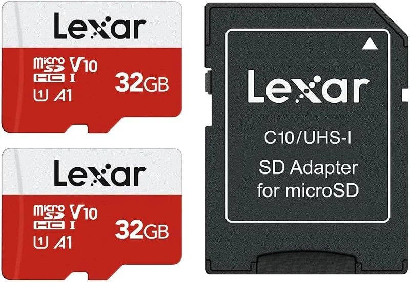Lexar Carte Micro SD 32 Go Lot de 2 Cartes, jusqu'à 100 Mo, s — Vetements ski
