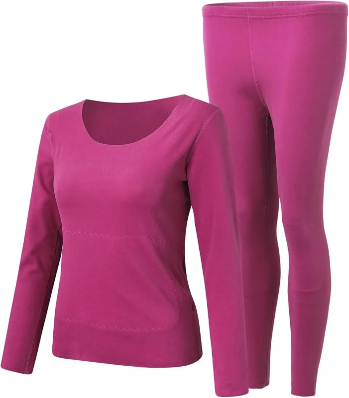 Ensemble de sous-vêtements thermiques pour femme - Sous-vêtements de ski d'hiver - Ensemble de sous-vêtements chauds - Sous-vêtements fonctionnels thermiques respirants - Séchage rapide — Vetements ski