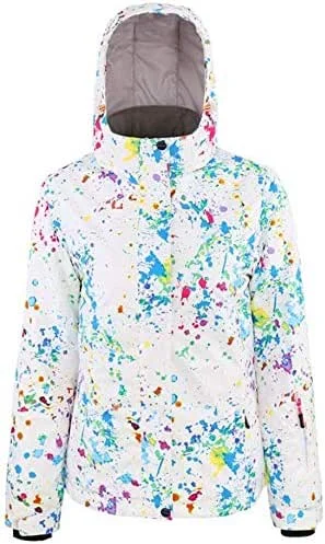MU Veste de ski imperméable femmes SKI Snowboard Veste imperméable hiver chaud Veste doublée multicolore d'hiver, Multicolore, Moyen — Vetements ski