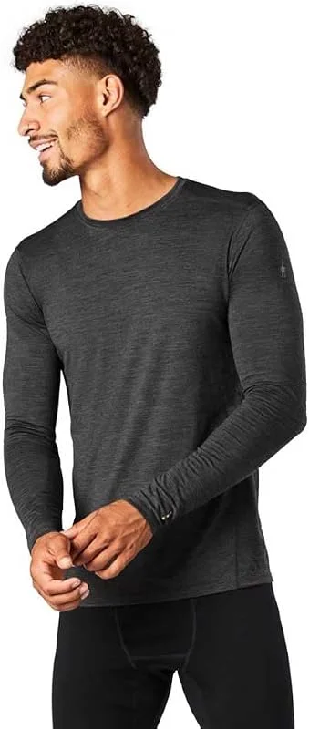 Smartwool Maillot de Corps À Manches Longues en Laine Mérinos Classique Toutes Saisons pour Homme Maillot de Corps Classique à Manches Longues en Laine mérinos pour Homme (Lot de 1) — Vetements ski
