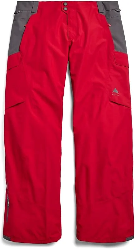 Burton - Pantalon De Ski, snow Reserve 2l Insulated Geranium Red Gotham Gray Homme - Homme - Rouge — Vetements ski