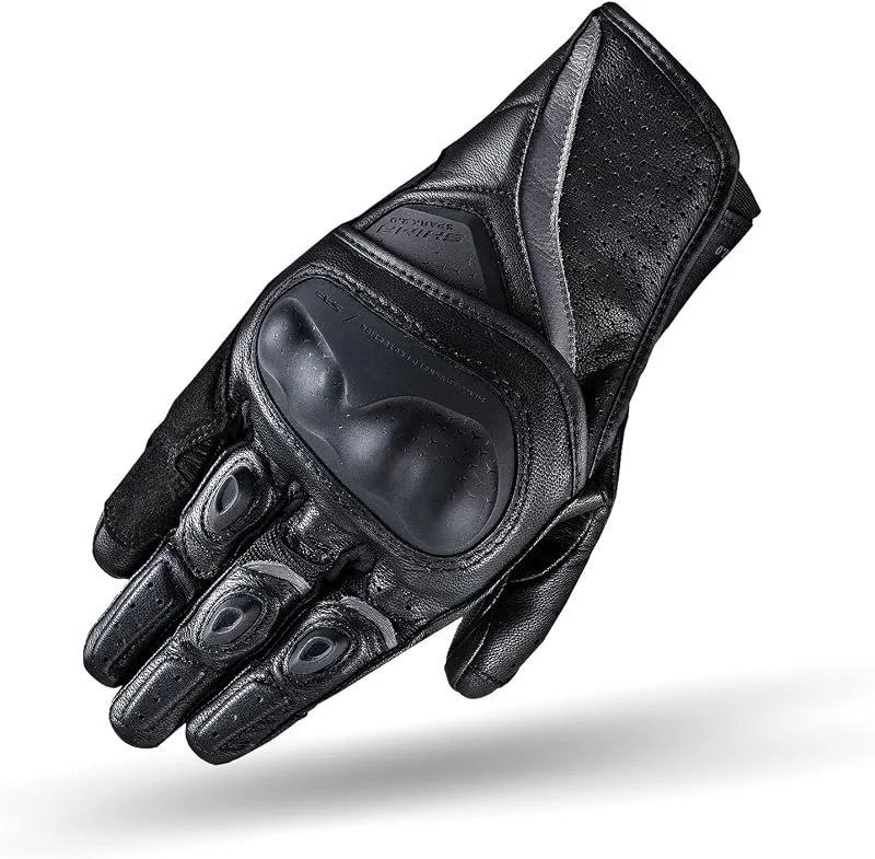 SHIMA Spark 2.0 Gants Moto Homologué Homme Cuir Courts Ete Ventilé Protecteur Perforé Gant Protecion Norme Touchscreen Sport Ventilation Scooter Trotinette Motocyclette (Hommes, Noir, S) — Vetements ski