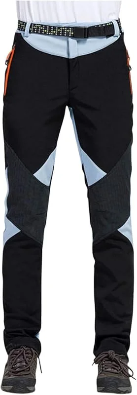 Pantalon softshell thermique pour femme - Pantalon de randonnée - Pantalon de ski - Imperméable - Doublure chaude - Confortable - Pantalon de snowboard - Pantalon de ski de fond - Pantalon d'hiver — Vetements ski