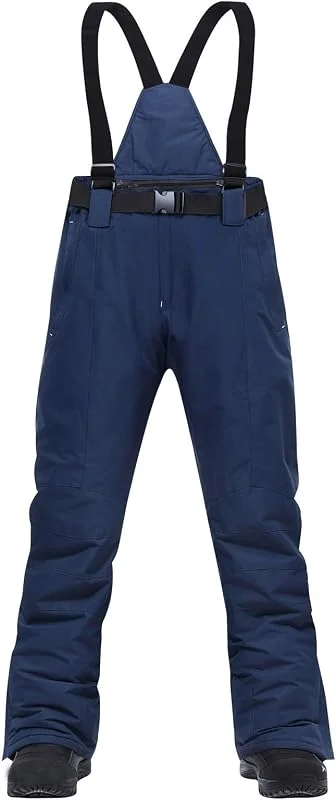 Pantalon fonctionnel pour homme et femme avec bretelles amovibles, protection des bords et jupe pare-neige, pantalon de ski imperméable et coupe-vent, pantalon d'hiver unisexe pour femme — Vetements ski