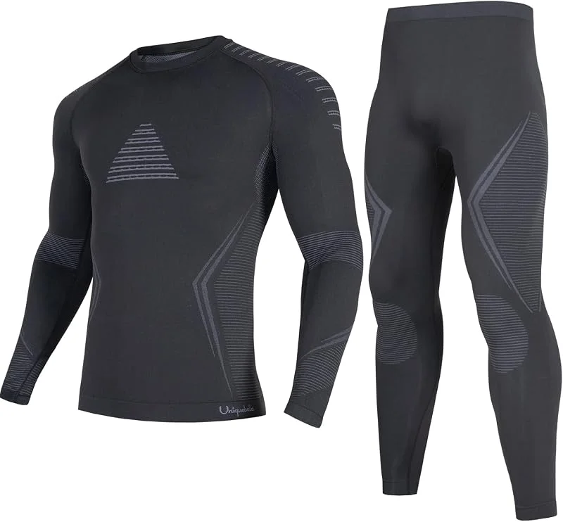 UNIQUEBELLA Ensemble de sous-Vêtements Thermiques Homme Pantalon Ski Collant Thermique Tenue de Sport — Vetements ski