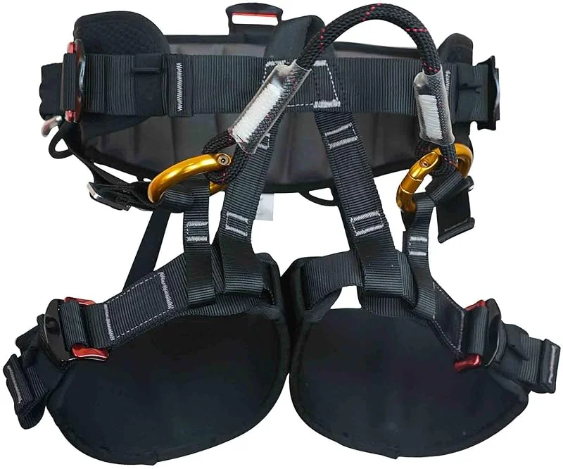SOB Baudrier Escalade Harnais d'escalade Harnais Guide Harnais Ceintures de Demi-Corps pour Alpinisme Haut Niveau Rescue Spéléologie Equip Certifié CE — Equipement ski
