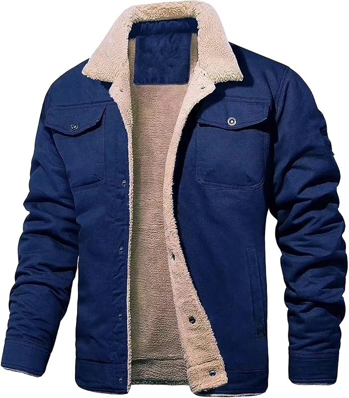 ZDJSWJ Hommes bomber grande veste softshell coupe - vent militaire manteau léger entièrement zippé veste coupe - vent — Vetements ski