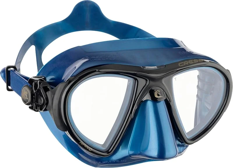 CRESSI Nano Mask Blue (Silver, Frame Black) — Equipement ski