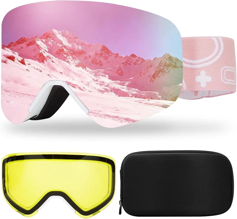 VCOROS Masque de Ski YH879B avec Magnétique Lentille pour Unisexes — Equipement ski