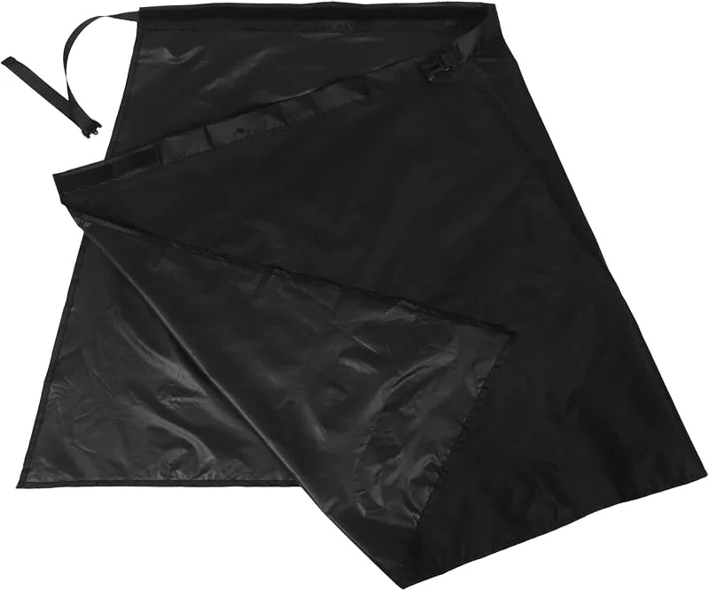 Healvian Jupe de Pluie Imperméable en Nylon Noir Jupe Courte Résistante à L’Abrasion Ultra Légère et Coupe-Vent pour Randonnée Camping et Alpinisme Protection Pluie Outdoor Fiable — Equipement ski