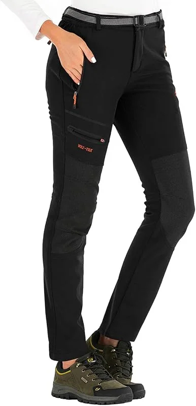 Pantalon Ski Randonnee Femme Imperméable Polaire — Vetements ski