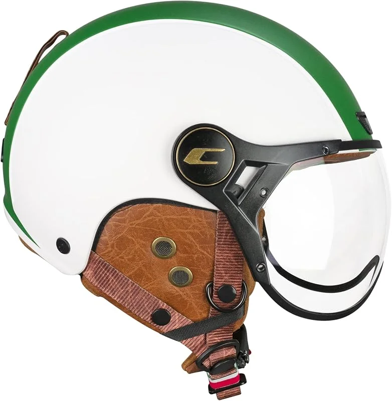 CGM EBI Casque de Ski Unisexe Adulte, Blanc Vert Rouge Mat, XXL (61 cm) — Equipement ski
