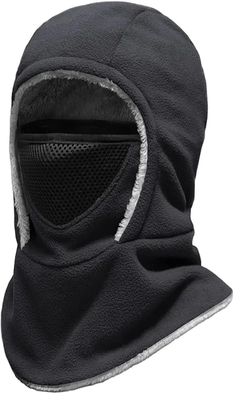 Masque De Ski D'Hiver Capuche Tour de Cou Polaire Thermique par Temps Froid — Vetements ski