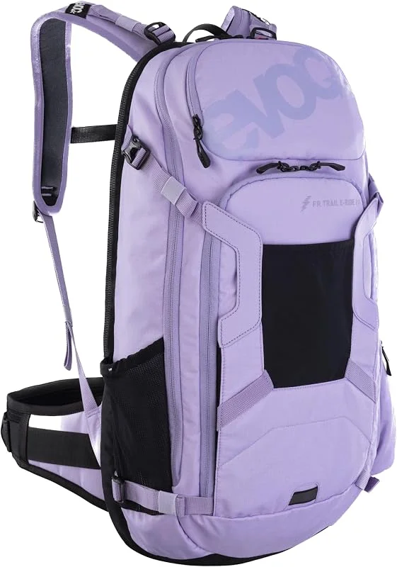 EVOC FR TRAIL E-RIDE 20l Protektor Rucksack speziell für E-Mountainbikes (Separates Akkufach, ergonomischer LITESHIELD BACK PROTECTOR, LITESHIELD SYSTEM AIR Belüftung, durchdachtes Taschenmanagement) — Equipement ski