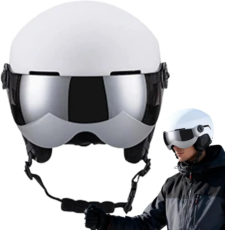 Casque de ski chaud pour femme, résistant aux chocs, snowboard, lunettes — Equipement ski