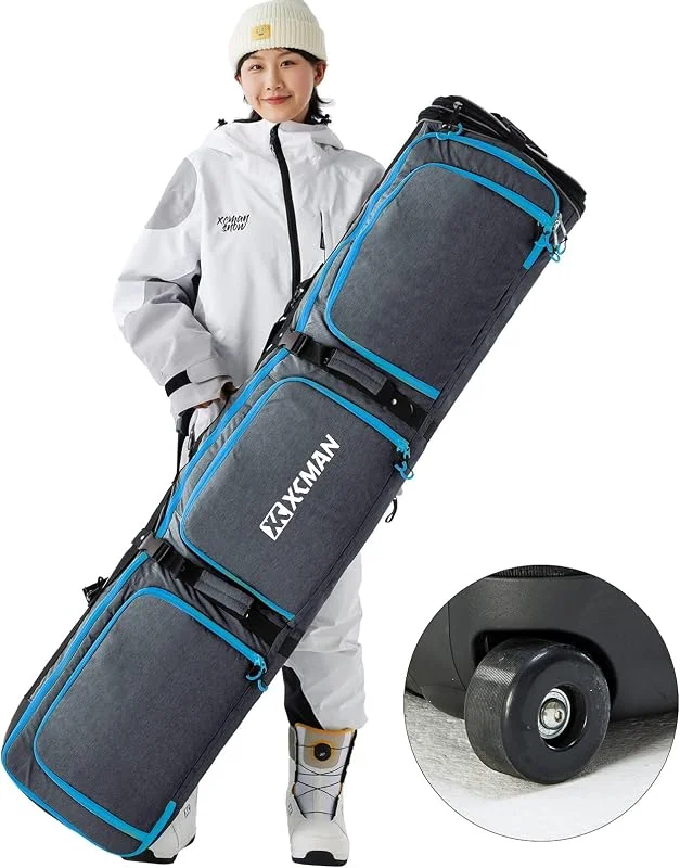XCMAN Sac à roulettes pour Snowboard à Longueur réglable — Equipement ski