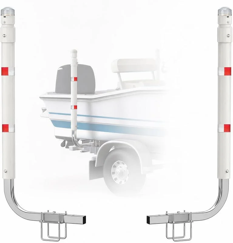 Partsam 1 paire de guides de remorque de bateau avec lumière supérieure et — Equipement ski
