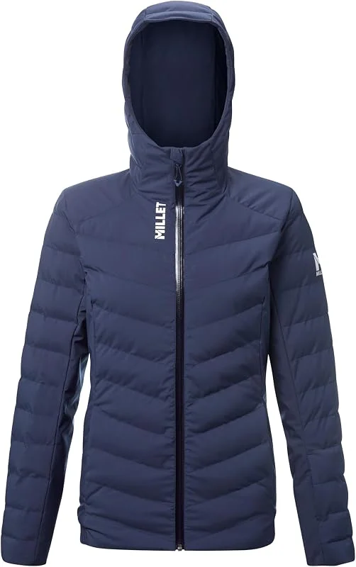 MILLET Veste De Ski Femme Chaude Imperméable Et Stretch Confortable - BREVENT PEAK (FR, ES, Alpha, lettres, L, Taille normale, Taille normale, Bleu) — Vetements ski