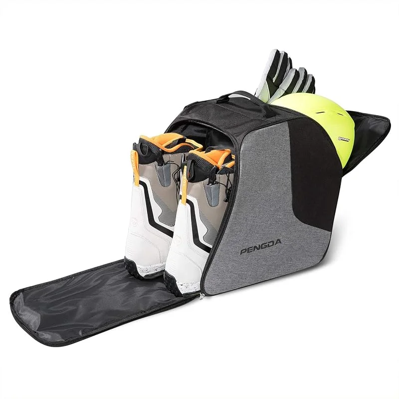 PENGDA Sac à chaussures de ski extra large avec compartiment pour casque pour veste, casque, lunettes de protection, gants — Equipement ski