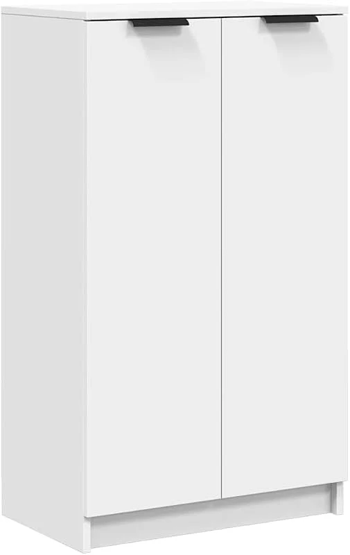 vidaXL Armoire à Chaussures Blanc 59x35x100, 5 cm Bois d'ingénierie — Equipement ski