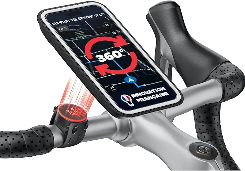 Shapeheart Support Téléphone pour Vélo avec Pochette Magnétique Détachable — Equipement ski