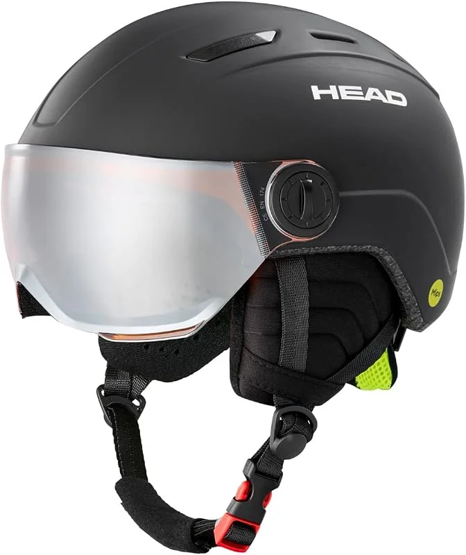 HEAD Mojo Visor MIPS Casque de Ski Jeunesse Unisexe, Noir, XXS — Equipement ski