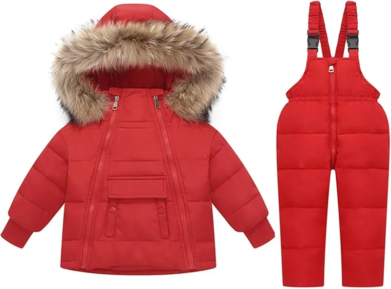 Combinaison De Ski Filles Manches Longues Bébé Animal À Capuche Hiver Barboteuse Vêtements De Ski Avec Col En Fourrure Et Capuche A Capuche Combinaison De Ski Manteau Hiver Fille — Vetements ski