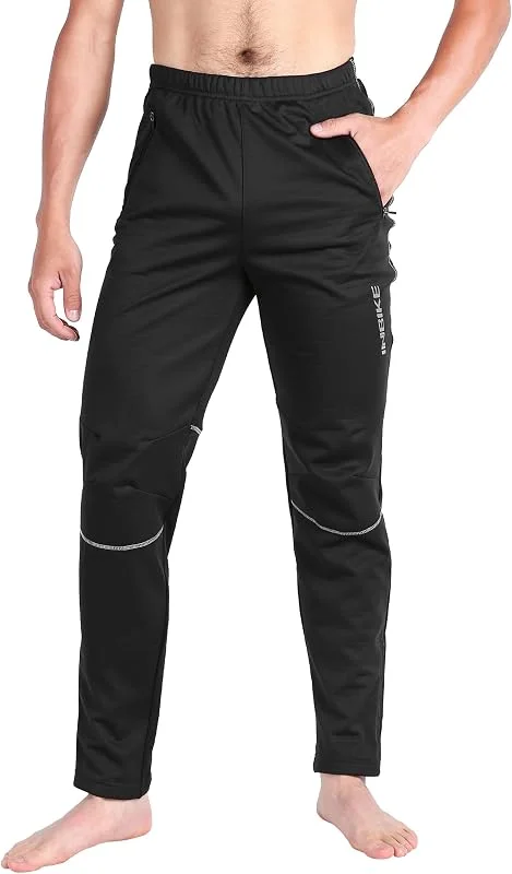 INBIKE Pantalon VTT Homme Polaire Hiver Chaud Coupe Vent Impermeable Sport de Plein Air Velo Cycliste Ski Jogging randonnée — Vetements ski