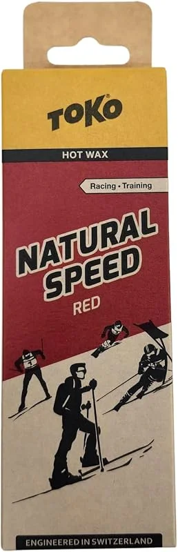 TOKO Natural Performance Wax Cire chaude pour skis et snowboard Technologie suisse biodégradable sans PFC Rouge 120 g — Equipement ski