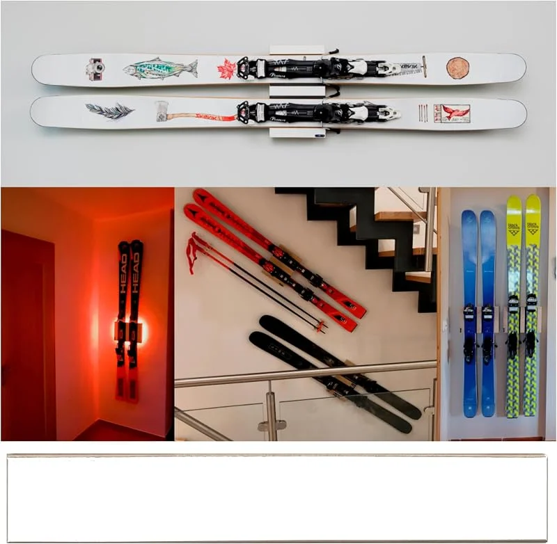 Support mural standard – Support – Ski de randonnée – Ski Carving – Ski Powderski – Ski alpin – Carver – Fixation murale 360° — Equipement ski