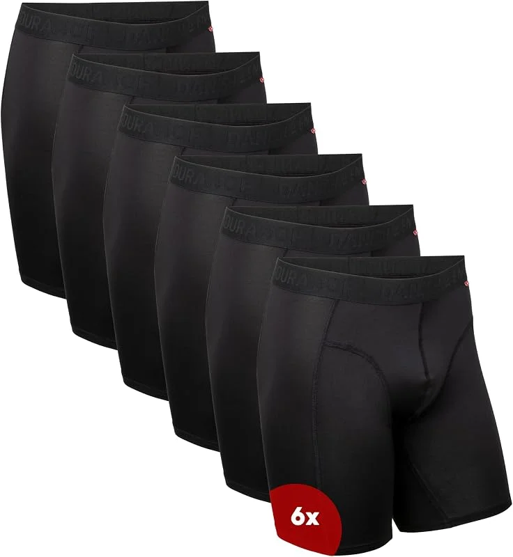DANISH ENDURANCE Boxers de Running, Jambes Longues ou Normales, Lot de 6 — Vetements ski