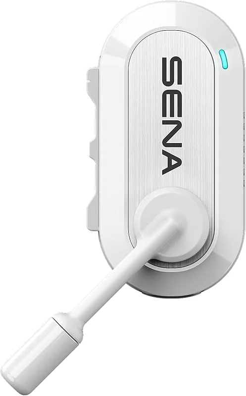 SENA BiKom 20 Système de Communication Mesh pour activités en Plein air, léger ne pesant Que 20 grammes (Blanc, Pack Simple) — Equipement ski