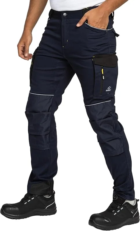 BWOLF Daytona Pantalon de Travail Homme Stretch Pantalon Travail Homme - Coton - Élasthanne - Nombreuses Poches — Vetements ski