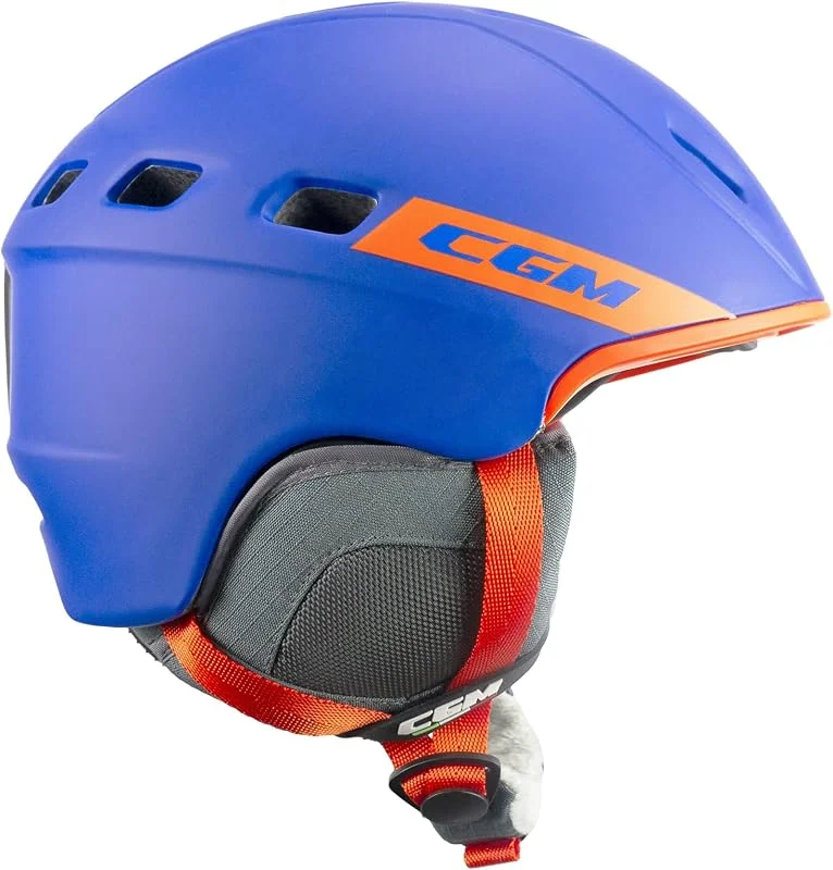 CGM Primo, Casque de Ski Mixte Adulte, Bleu Orange Mat, M (54-58cm) — Equipement ski